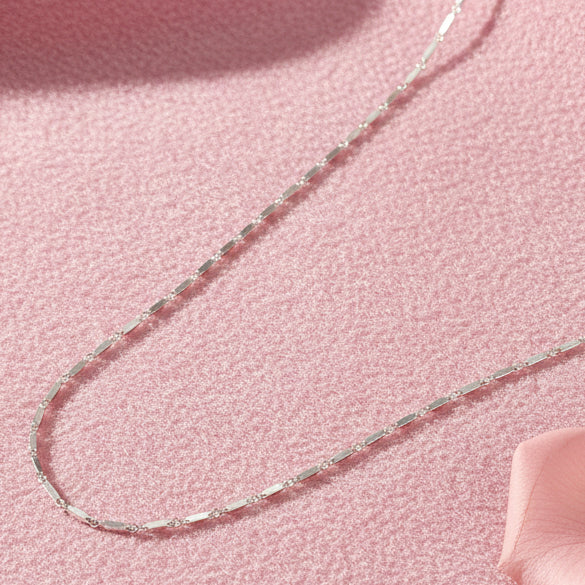 925 Sterling Silver Bar Link Chain