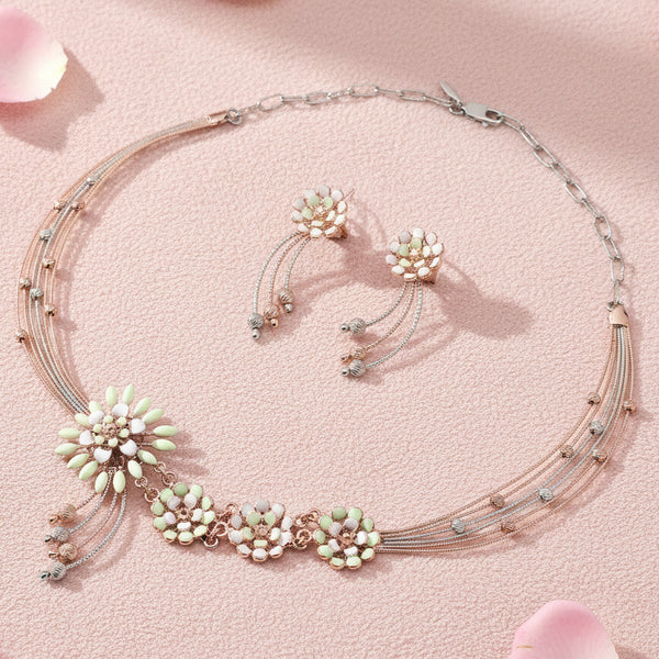 925 Silver Necklace Set with Earrings