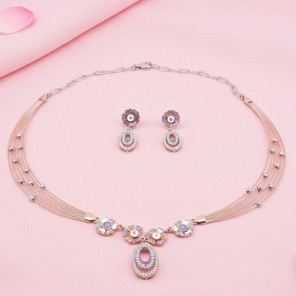 925 Silver Necklace Set with Earrings