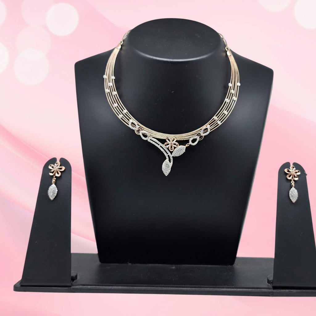 925 Silver Necklace Set with Earrings
