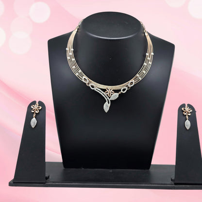 925 Silver Necklace Set with Earrings