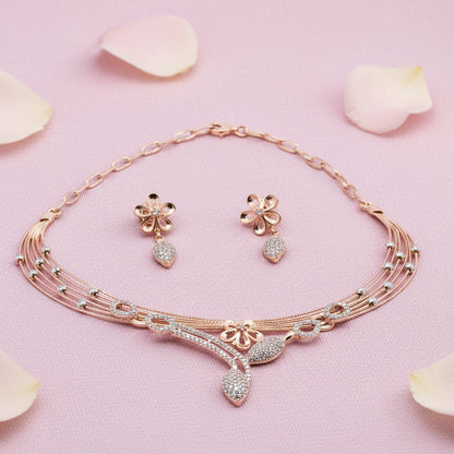 925 Silver Necklace Set with Earrings