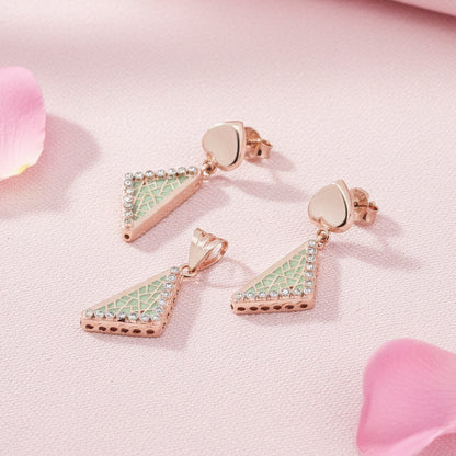 925 Silver Pendant Set with Earrings