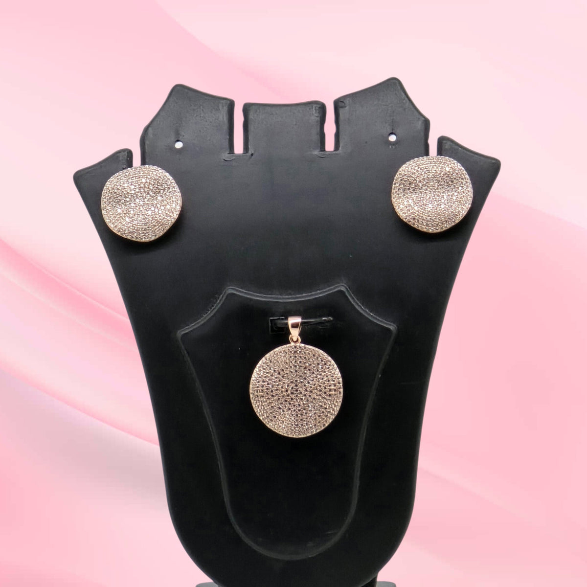 Silver CZ Pendant Set 925