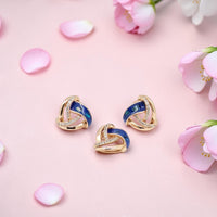 Blue Mother Of Pearl Pendant Set Silver 925