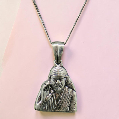Silver Sai Baba Pendant 92.5