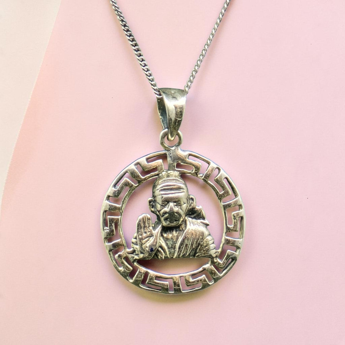 Sterling Silver Sai Baba Pendant