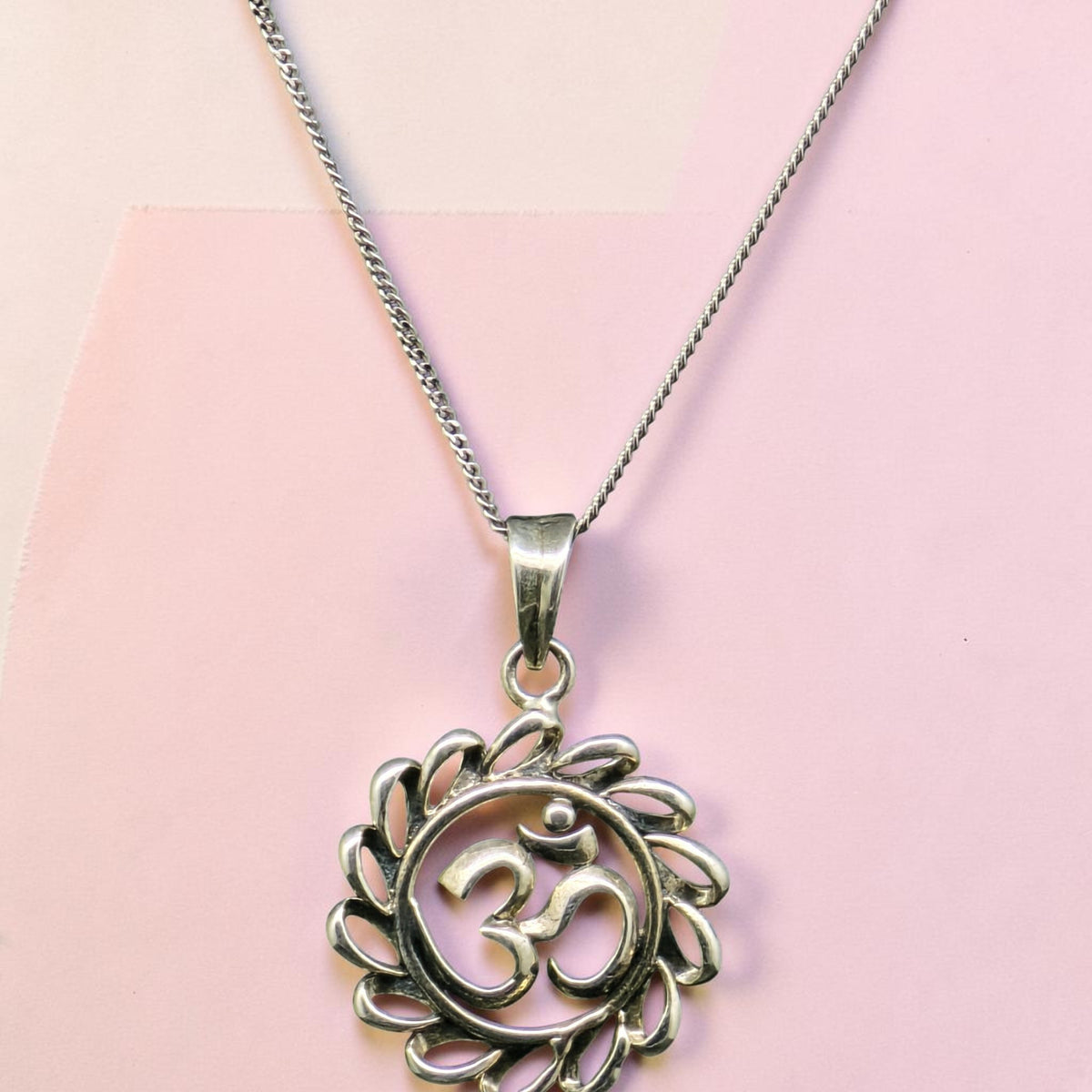 Sterling Silver Om Pendant
