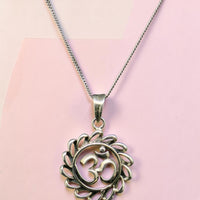 Sterling Silver Om Pendant