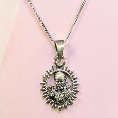 Sterling Silver Sai Baba Pendant