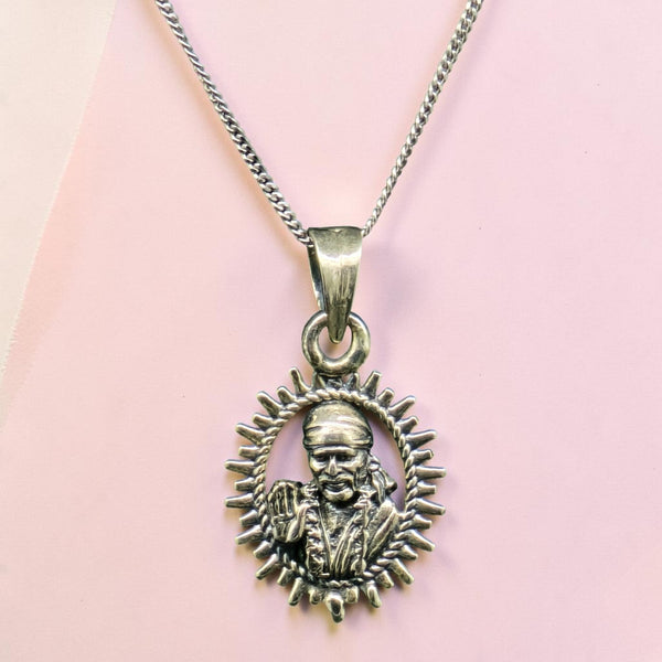Sterling Silver Sai Baba Pendant