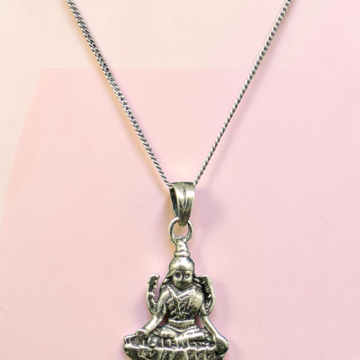 Silver Lakshmi Pendant