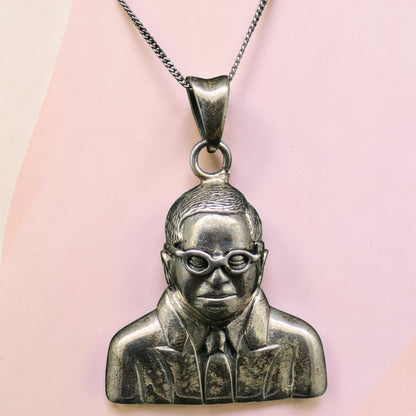 Dr. B. R. Ambedkar Pendant 92.5 Sterling Silver