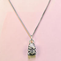 Sterling Silver Teddy Bear Pendant