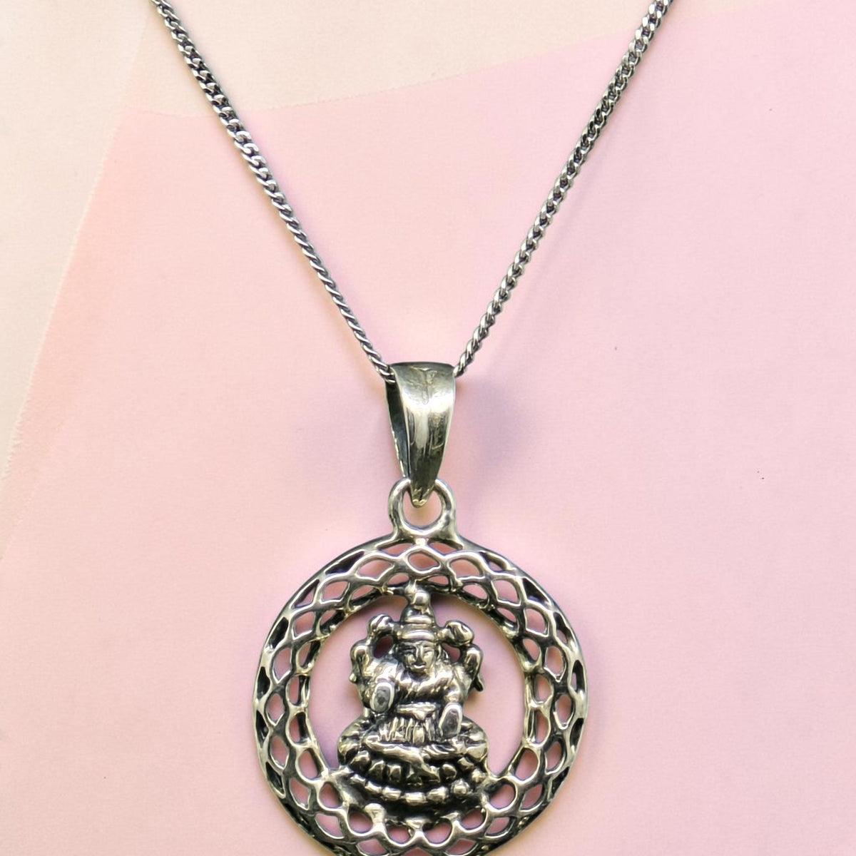 Sterling Silver Lakshmi Pendant