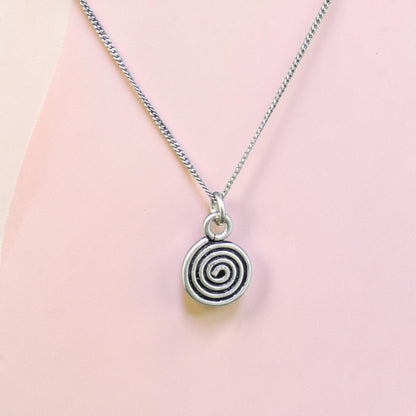 Silver 92.5 Spiral Pendant
