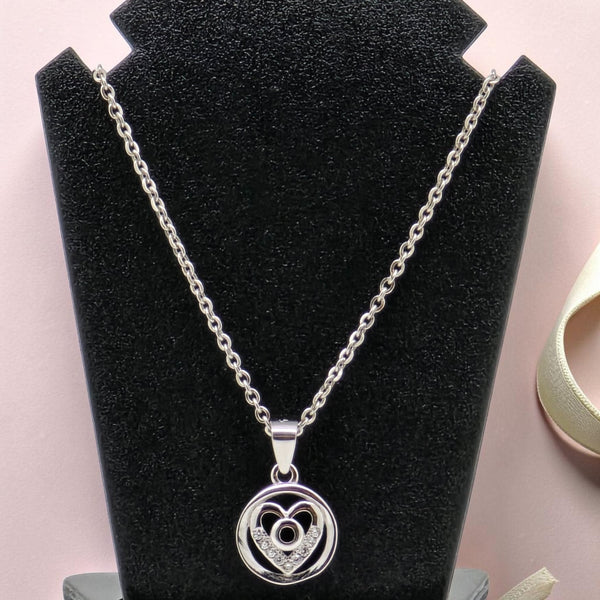Silver Heart Chain Pendant 92.5