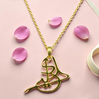 Gold plated Calligraphy Pendant