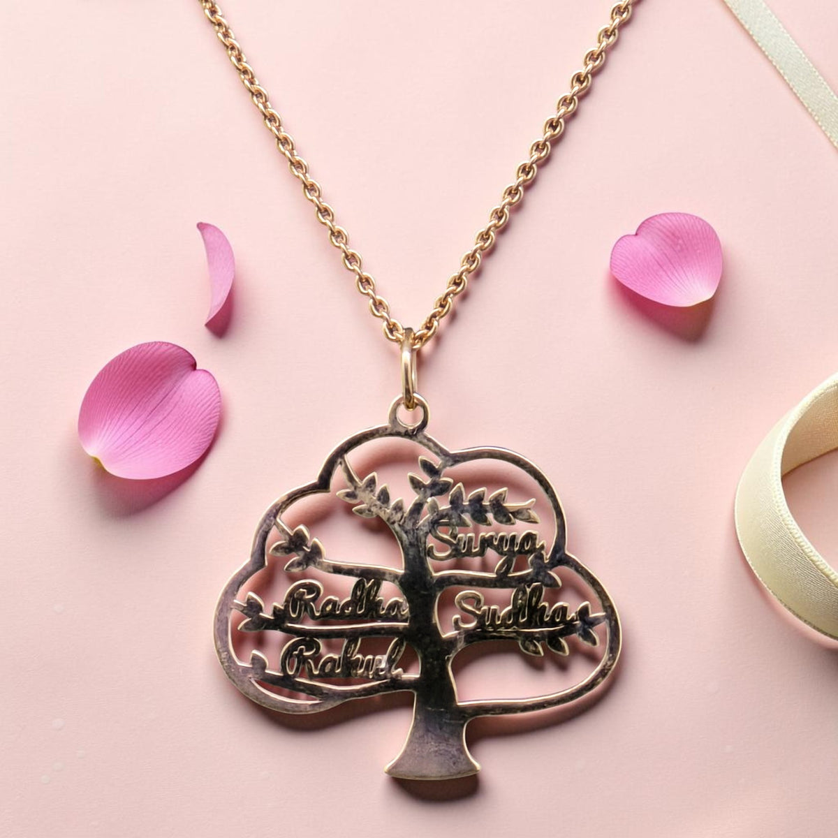 Personalized Tree Name Pendant