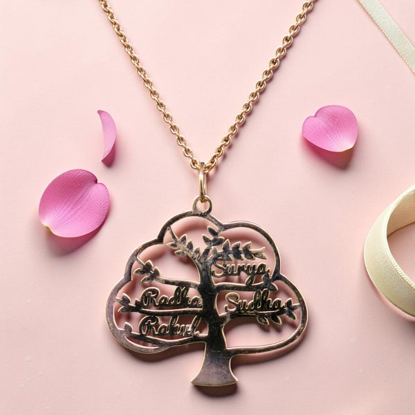Personalized Tree Name Pendant
