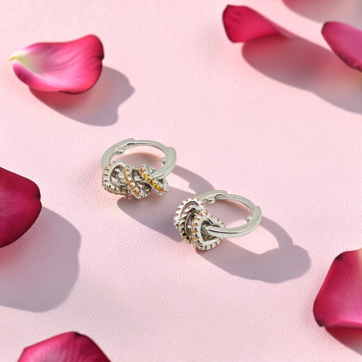 Silver Vaali 92.5 Drop Earrings