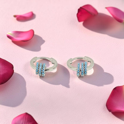 Silver Vaali 92.5 Hoop Earrings