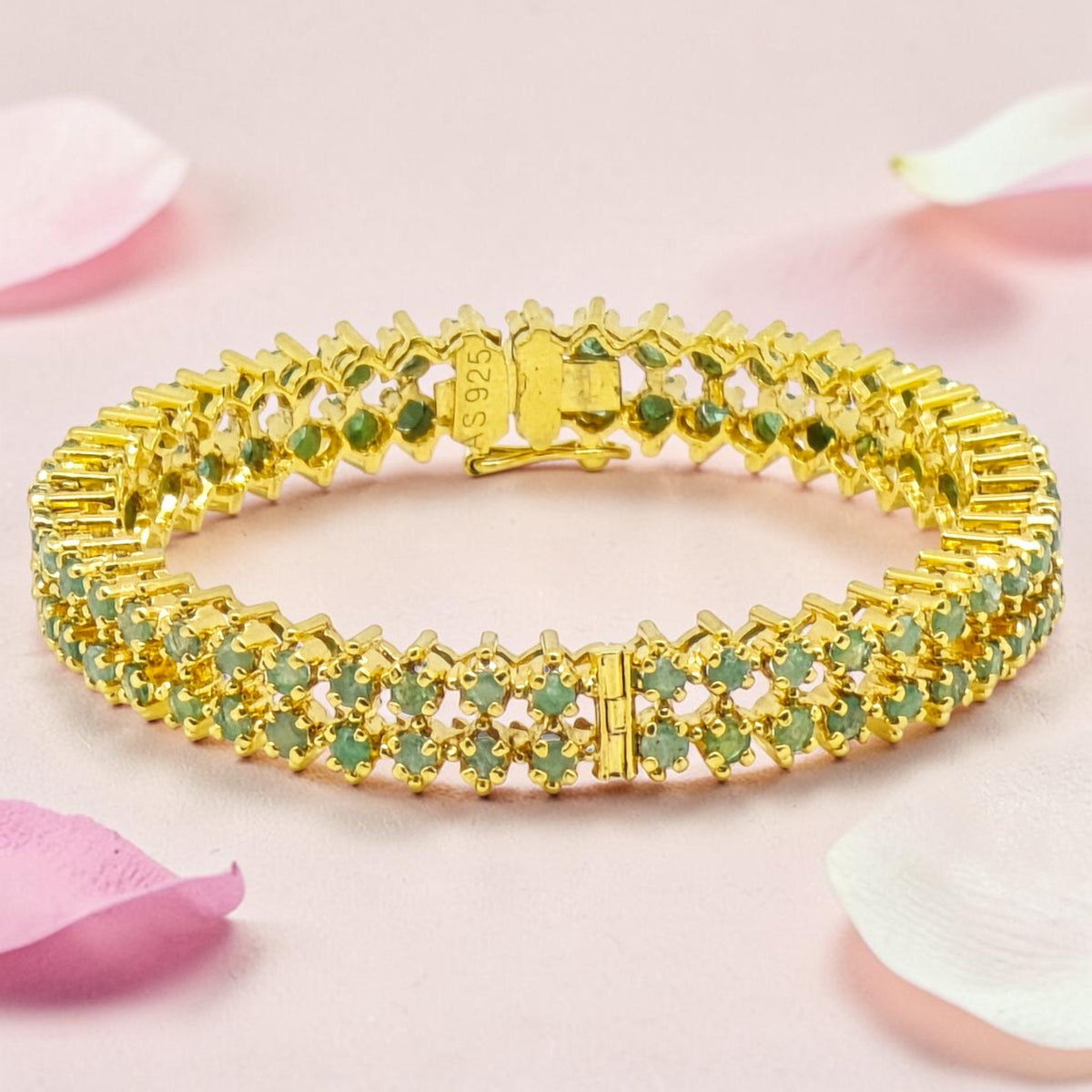 Gold Plated Silver Kada Bangle