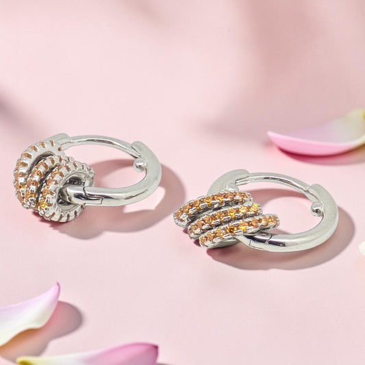 Kids Vali Silver 92.5 Hoop Earrings