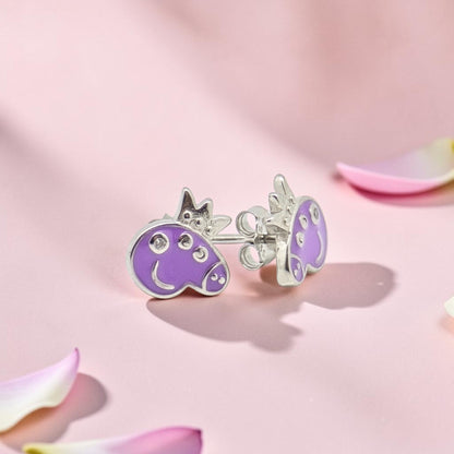 Kids Silver 92.5 Peppa Pig Earrings