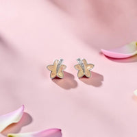 Sterling Silver Flower Stud Earrings