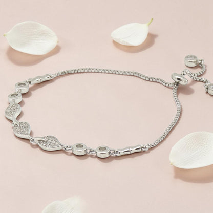 Silver 92.5 CZ Adjustable Bracelet