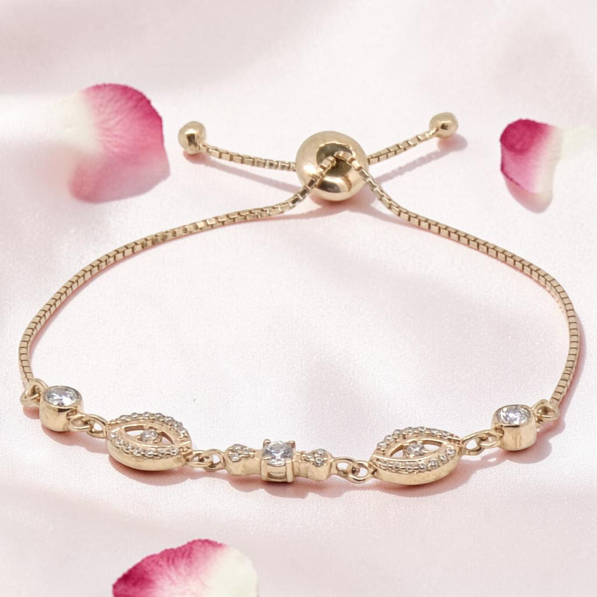 Adjustable Silver 92.5 Bracelet Rose Gold
