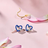 Blue Heart Sterling Silver Tops 92.5