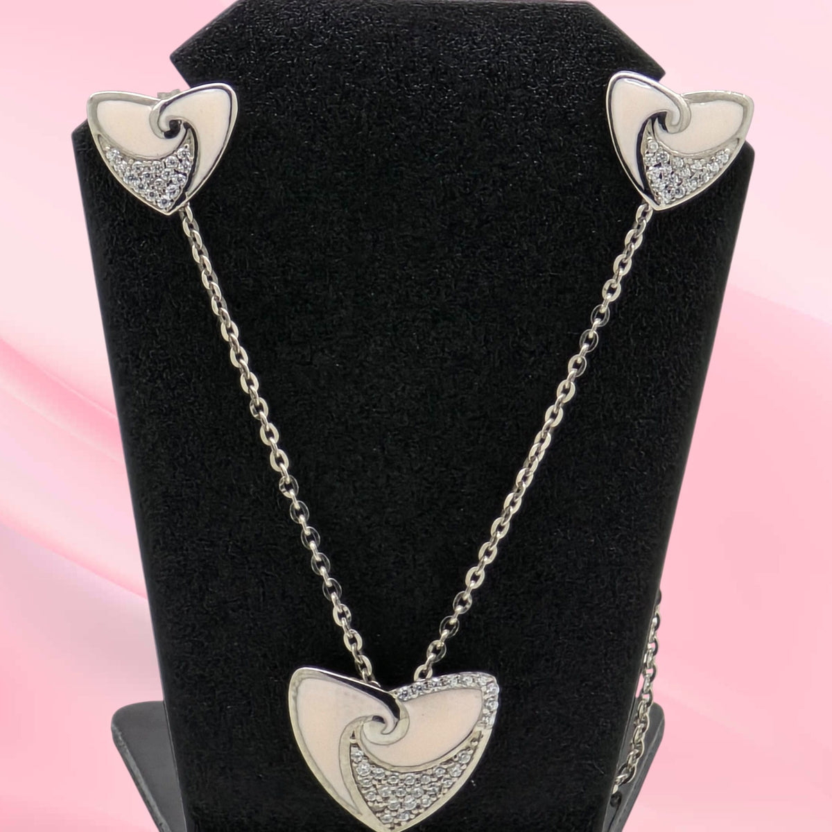 925 Silver Mina Necklace Set