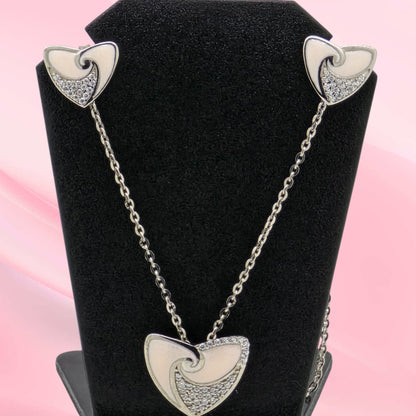 925 Silver Mina Necklace Set