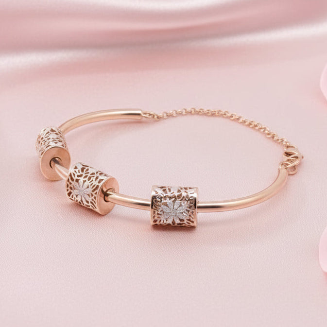 Silver Fancy Kada Bracelet 92.5