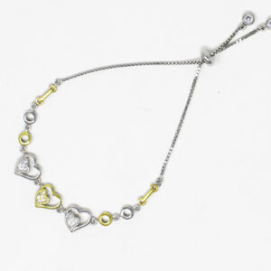 SILVER ADJUSTABLE CHAIN BRACELET92.5