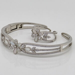 Silver Kada Bracelet Ring 92.5