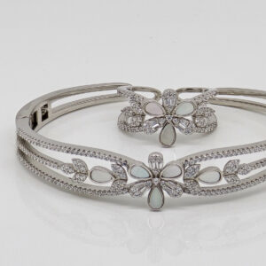 Silver Kada Bracelet Ring 92.5