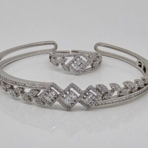 Silver Kada Bracelet Ring 92.5