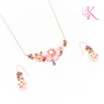 MOP PENDANT SET SILVER 92.5