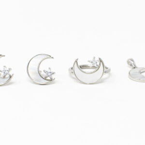 SILVER PENDANT SET RING 92.5