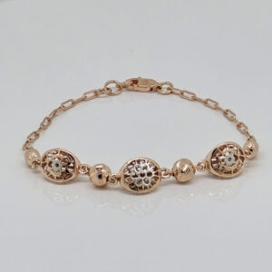 SILVER FANCY CHAIN BRACELET 92.5