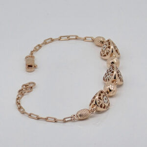 SILVER FANCY CHAIN BRACELET 92.5