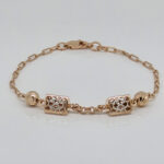 SILVER FANCY CHAIN BRACELET 92.5