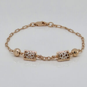 SILVER FANCY CHAIN BRACELET 92.5