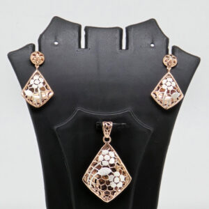 SILVER FANCY PENDANT SET 92.5