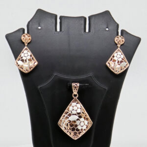 SILVER FANCY PENDANT SET 92.5