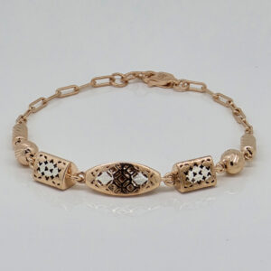 SILVER FANCY CHAIN BRACELET 92.5