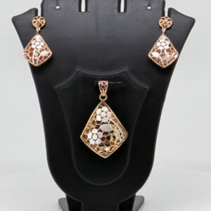 SILVER FANCY PENDANT SET 92.5